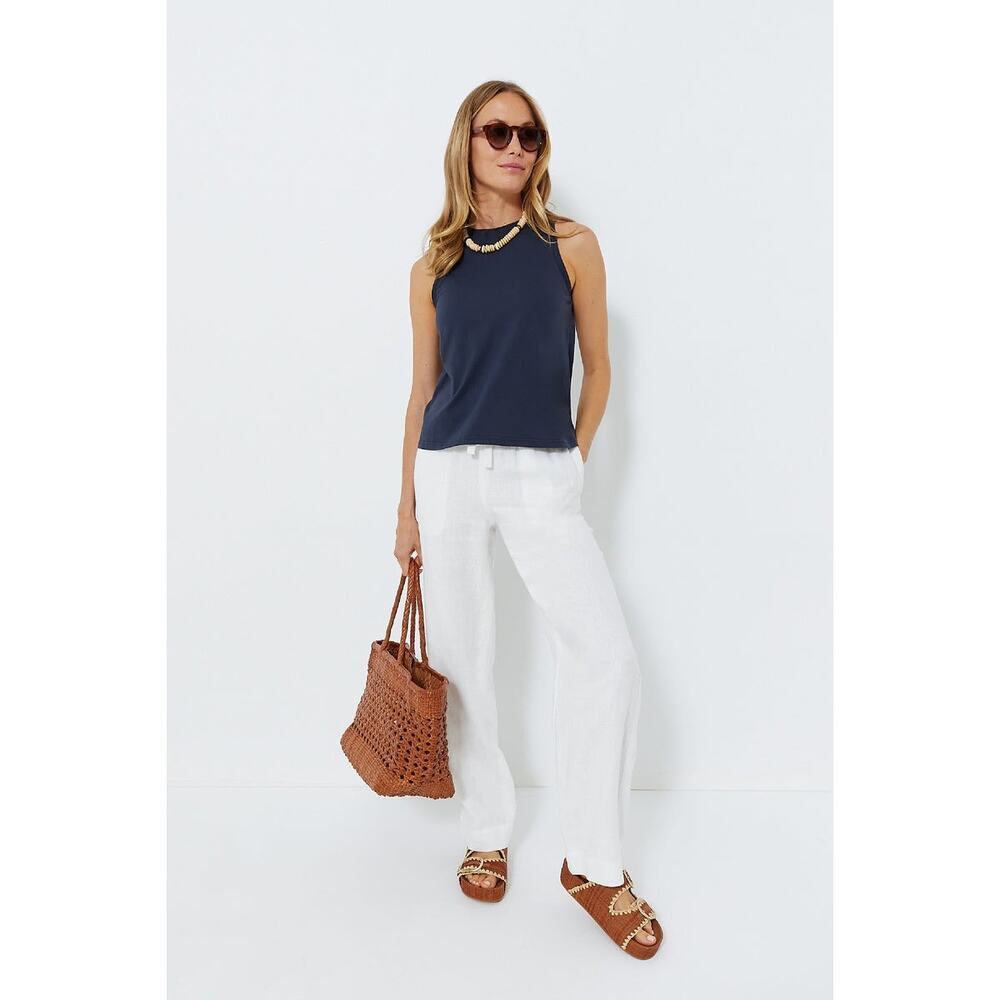 POMANDER PLACE Navy Anthos Cotton Tank Size S NWT Retail $78 Tuckernuck - Picture 6 of 7